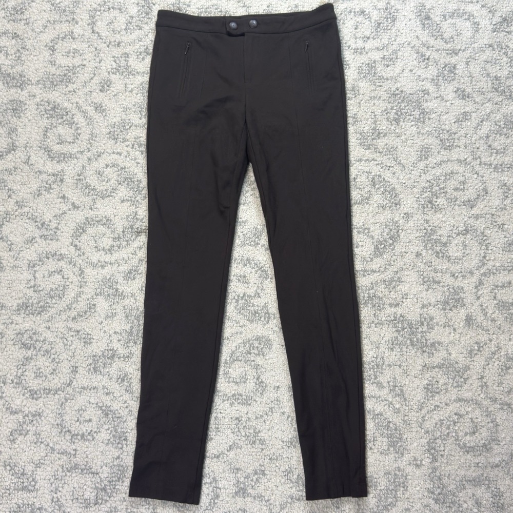Vince Women's Size 6 Ponte Pants Brown Stretch Career Business Casual Slim Ankle
